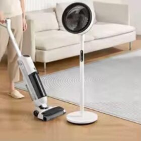Ventilateur de Circulation d’Air Domestique – Télécommande – Tête Oscillante – 3 Vitesses – 40W – Airflux – Blanc – Image 6