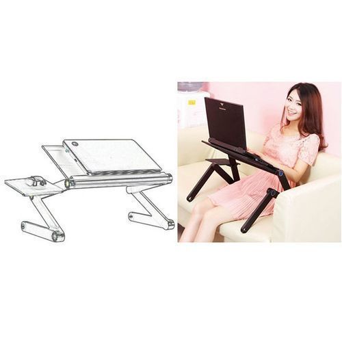 Support Ordinateur Portable Pliable – Ergonomique & Réglable – Aluminium Rose Support Ordinateur Portable Pliable – Ergonomique & Réglable – Aluminium Rose