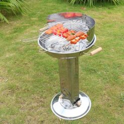 Barbecue Portable au Charbon – Pliable, Compact & Léger – Idéal pour Camping, Plage, Pique-nique – Noir