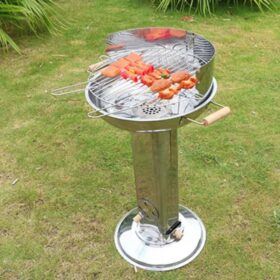Barbecue Portable au Charbon – Pliable, Compact & Léger – Idéal pour Camping, Plage, Pique-nique – Noir