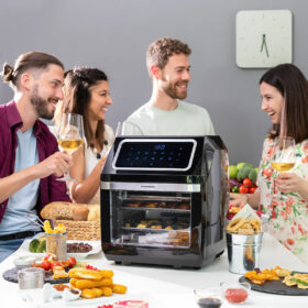 Friteuse à Air Noir 1800 W 12 L Acier inoxydable (Reconditionné B) – Image 17