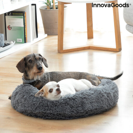 Lit pour Animaux de Compagnie Antistress Bepess InnovaGoods Ø 60 cm Lit pour Animaux de Compagnie Antistress Bepess InnovaGoods Ø 60 cm