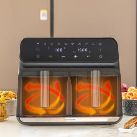 Friteuse à Air Noir 3400 W 8 L Acier inoxydable (Reconditionné A) – Image 13