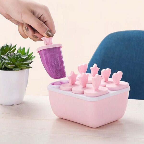 Moules à Crème Glacée en Silicone - 8 Cavités – Rose – Réutilisables & Antiadhésifs – Idéal Été et Bricolage Culinaire Moules à Crème Glacée en Silicone - 8 Cavités – Rose – Réutilisables & Antiadhésifs – Idéal Été et Bricolage Culinaire