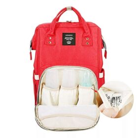 Sac de Rangement pour Bébé – Grande Capacité – Multifonction – Couleur Rouge