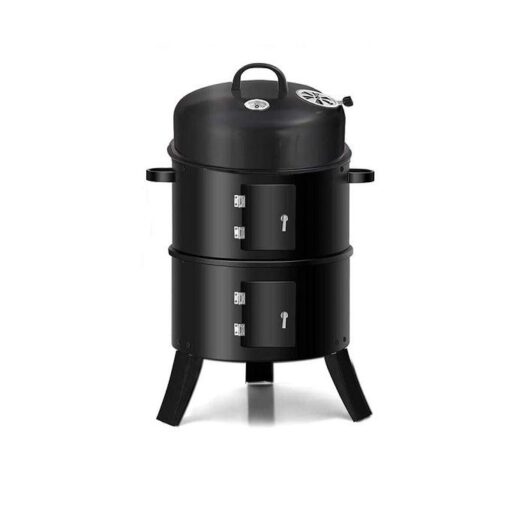 Barbecue Grill à Charbon de Bois 3 en 1 – Fumoir, Cuisson Directe & Rôtissoire Barbecue Grill à Charbon de Bois 3 en 1 – Fumoir, Cuisson Directe & Rôtissoire