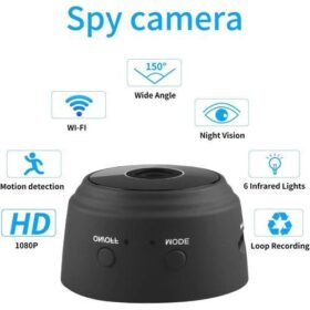 Mini Caméra Cachée WiFi HD 1080P – Vision Nocturne, Détection de Mouvement, Batterie Intégrée – Image 6