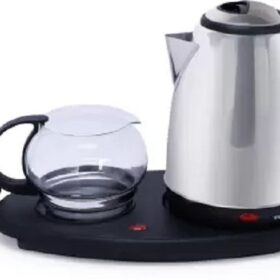 Ensemble Bouilloire & Théière Électrique 2L – Avec Filtre et Plateau Chauffant – 2000W – Image 2