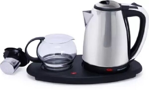 Ensemble Bouilloire & Théière Électrique 2L – Avec Filtre et Plateau Chauffant – 2000W Ensemble Bouilloire & Théière Électrique 2L – Avec Filtre et Plateau Chauffant – 2000W