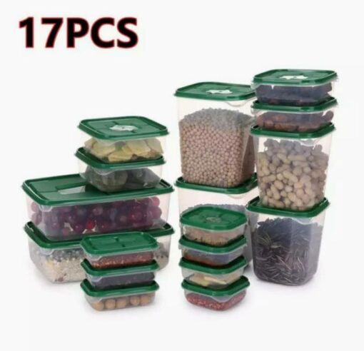 17 pièces boîte de rangement scellé a légumes 17 pièces boîte de rangement scellé a légumes