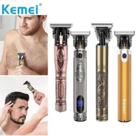 Tondeuse à Barbe et Cheveux Rechargeable White Label – Pro Outliner Électrique 3-en-1 – Rasoir, Coupe de Cheveux, Calvitie – Moteur Puissant – Image 1