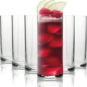 Set de 6 Verres Long Drink Lux – 275 ml – Verre Transparent Élégant & Résistant