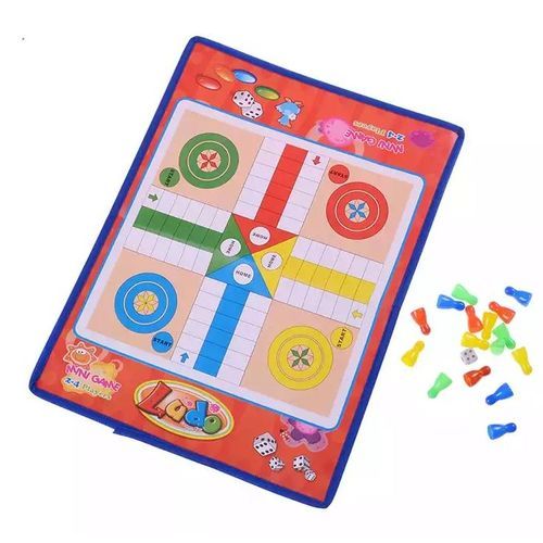 Jeu Ludo 4 Joueurs avec 2 Dés – Plateau Coloré – Jeu de Société Familial