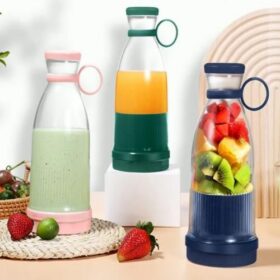 Mini Mixeur Portable 350ML – Presse-Fruits Électrique Rechargeable – Smoothies & Jus Frais – USB – 3 Couleurs