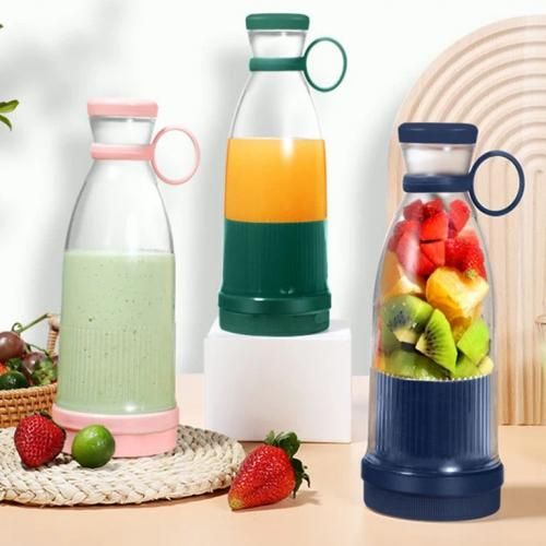Mini Mixeur Portable 350ML – Presse-Fruits Électrique Rechargeable – Smoothies & Jus Frais – USB – 3 Couleurs