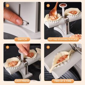 Moule à Ravioli Automatique Double Tête – Acier Inoxydable 304 – Presse à Dumplings Facile et Rapide – Image 7