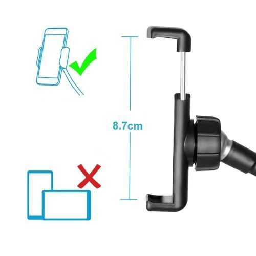 Support Téléphone de Bureau Universel – Réglable 360° – Antidérapant – Hauteur Ajustable jusqu’à 32 cm – Noir Support Téléphone de Bureau Universel – Réglable 360° – Antidérapant – Hauteur Ajustable jusqu’à 32 cm – Noir
