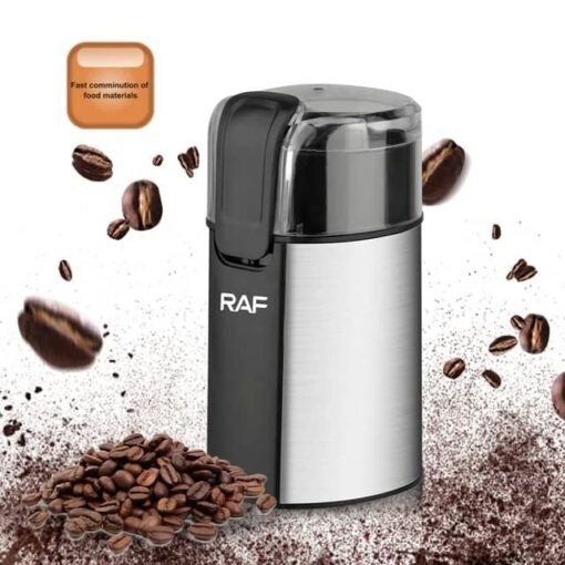 RAF Moulin à Café Électrique Broyeur – 200W – Capacité 50g – Acier Inoxydable RAF Moulin à Café Électrique Broyeur – 200W – Capacité 50g – Acier Inoxydable