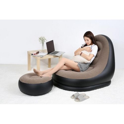gonflable -paresseux canapé-lit siesta chaise longue avec repose-pieds + Gonfleur offert gonflable -paresseux canapé-lit siesta chaise longue avec repose-pieds + Gonfleur offert