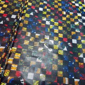 Tissu Wax Africain "Ndiaxass" – 6 Mètres – Motif Traditionnel Coloré