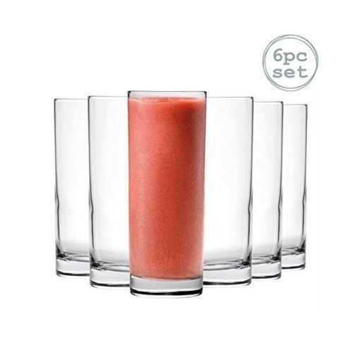 Set de 6 Verres Long Drink Lux – 275 ml – Verre Transparent Élégant & Résistant