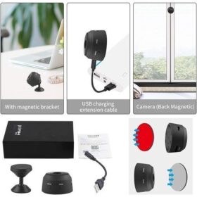 Mini Caméra Cachée WiFi HD 1080P – Vision Nocturne, Détection de Mouvement, Batterie Intégrée – Image 3