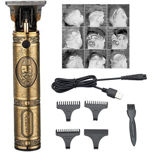 Tondeuse Professionnelle Vintage T9 – Sans Fil – Barbe & Cheveux – Rechargeable – 4 Sabots – Bronze Tondeuse Professionnelle Vintage T9 – Sans Fil – Barbe & Cheveux – Rechargeable – 4 Sabots – Bronze