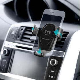 Support pour téléphone portable avec chargeur de voiture sans fil Wolder – Image 6