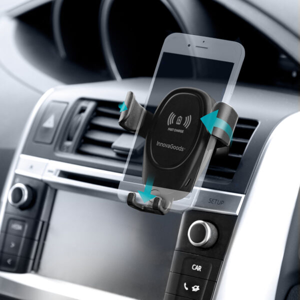 Support pour téléphone portable avec chargeur de voiture sans fil Wolder Support pour téléphone portable avec chargeur de voiture sans fil Wolder