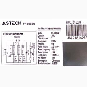 Congélateur horizontal Astech CH500GM - 500L – Image 4
