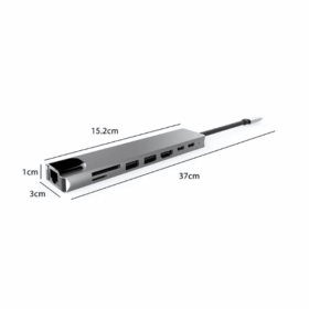 Adaptateur TYPE-C vers HDMI 8-en-1 RS-TCHD8IN1 – Image 2