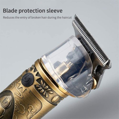 Tondeuse Professionnelle Vintage T9 – Sans Fil – Barbe & Cheveux – Rechargeable – 4 Sabots – Bronze Tondeuse Professionnelle Vintage T9 – Sans Fil – Barbe & Cheveux – Rechargeable – 4 Sabots – Bronze
