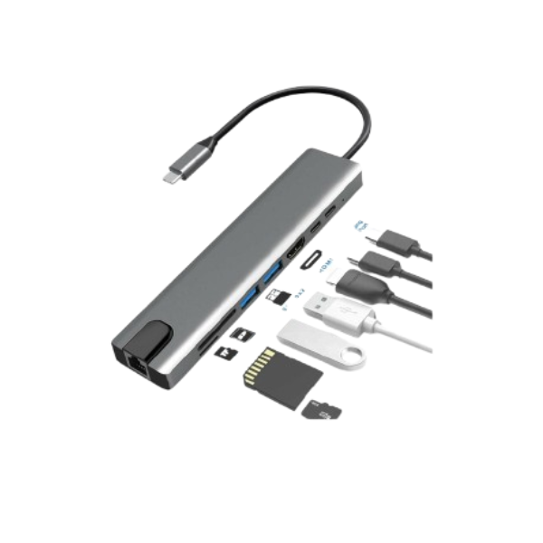 Adaptateur TYPE-C vers HDMI 8-en-1 RS-TCHD8IN1 Adaptateur TYPE-C vers HDMI 8-en-1 RS-TCHD8IN1