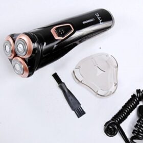 Tondeuse Professionnelle HTC – 6 Lames Précises, Rechargeable – Spéciale Barbe & Peaux Sensibles – Image 1