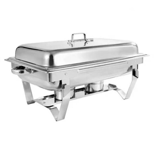 Chafing Dish Buffet en Acier Inoxydable – Réchaud Chauffe-Plat à Bougie avec Couvercle Rabattable – Présentoir pour Buffet, Mariage, Événements Chafing Dish Buffet en Acier Inoxydable – Réchaud Chauffe-Plat à Bougie avec Couvercle Rabattable – Présentoir pour Buffet, Mariage, Événements