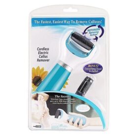 Râpe Pied Électrique aux Cristaux de Diamant + Tête de Rouleau Bonus – Bleu – Image 5