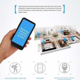 Lampe Caméra de Surveillance V380 – 1080P HD – Wifi – Vision 360° – Contrôle à Distance – Image 5