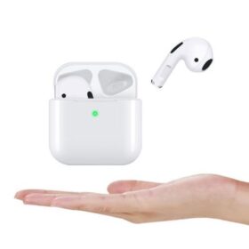 Écouteurs Sans Fil Pro5 Mini – Bluetooth Universel – Blanc – Boîtier de Recharge Inclus – Image 3