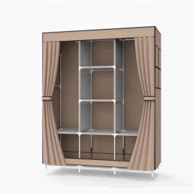 Armoire Penderie 3 Battants – 130x45x175 cm – Rangement Spacieux et Pratique pour Chambre ou Dressing – Image 2