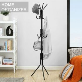 Portemanteau sur Pied en Acier - Organisateur Moderne pour Entrée ou Chambre – Image 2