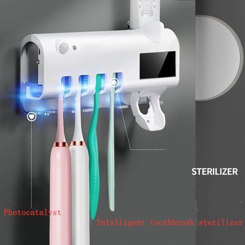 Distributeur de Dentifrice Électrique avec Support Téléphone – Automatique & Hygiénique pour Salle de Bain Distributeur de Dentifrice Électrique avec Support Téléphone – Automatique & Hygiénique pour Salle de Bain
