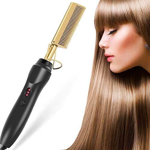 Peigne Lisseur Électrique Chauffant – Spécial Cheveux Bouclés & Frisés Peigne Lisseur Électrique Chauffant – Spécial Cheveux Bouclés & Frisés