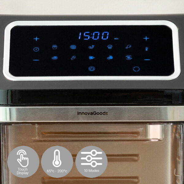 Friteuse à Air Noir 1800 W 12 L Acier inoxydable (Reconditionné B)