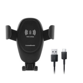 Support pour téléphone portable avec chargeur de voiture sans fil Wolder – Image 3