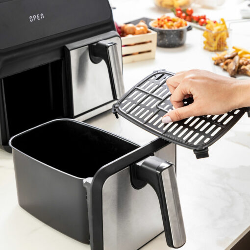 Friteuse à Air Noir 3400 W 8 L Acier inoxydable (Reconditionné A) Friteuse à Air Noir 3400 W 8 L Acier inoxydable (Reconditionné A)