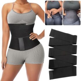 Gaine Amincissante Femme – Ceinture Bandage Réglable Invisible – Taille 3M à 6M – Compression Forte & Soutien Dorsal