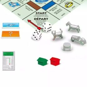 Mini Monopoly – Jeu de Société Compact | 2 à 8 Joueurs | Dès 8 Ans | Édition Blanche – Image 3