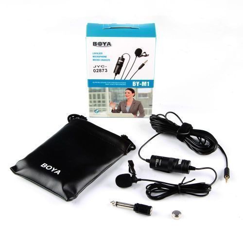 Microphone Cravate BOYA BY-M1 pour Smartphone, Caméra, PC – Son Omnidirectionnel – Noir Microphone Cravate BOYA BY-M1 pour Smartphone, Caméra, PC – Son Omnidirectionnel – Noir