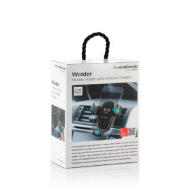Support pour téléphone portable avec chargeur de voiture sans fil Wolder