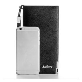 Baellerry Portefeuille Homme – Simili Cuir Noir – Compartiments Multiples – Image 4